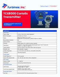 Thumbnail of document Data Sheet TCE8000 1
