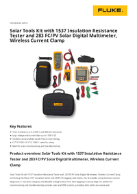 Thumbnail of document Data Sheet - FLK-1537-283/PV