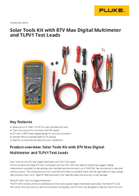 Thumbnail of document Data Sheet - FLK-87VMAX-TLPV1